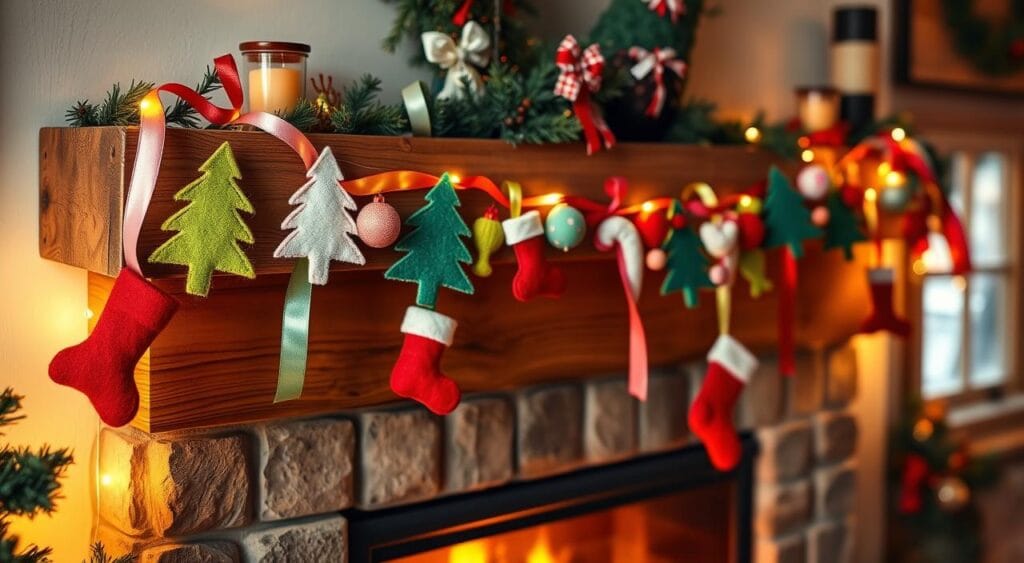 Child-Friendly Felt and Ribbon Garland