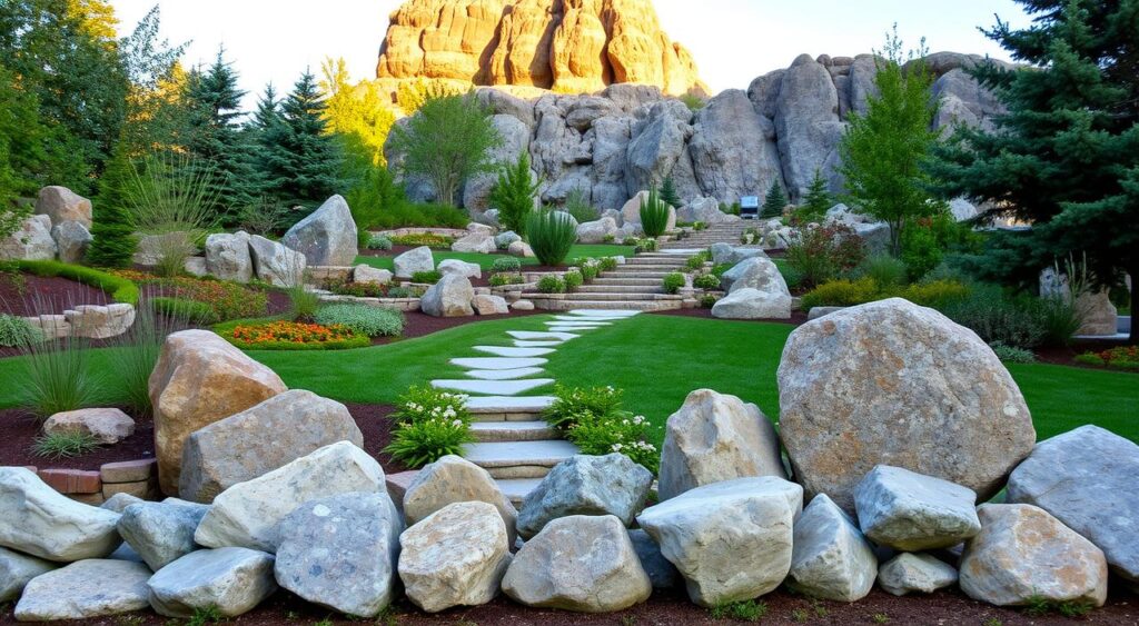 decorative garden rock features decorative garden rock features