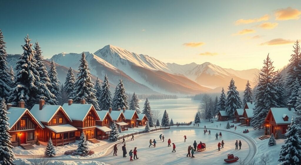 Christmas village displays