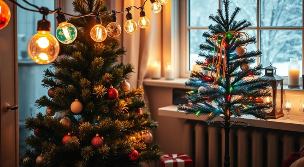 retro Christmas lighting