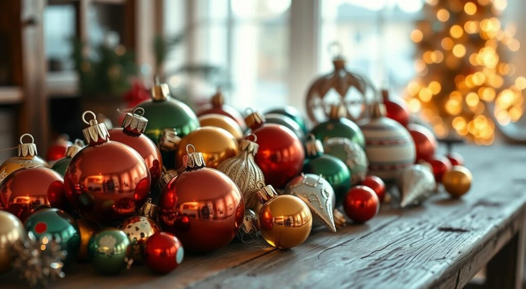 vintage glass ornaments