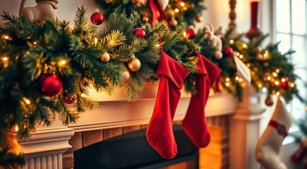 Holiday Mantel Decorating