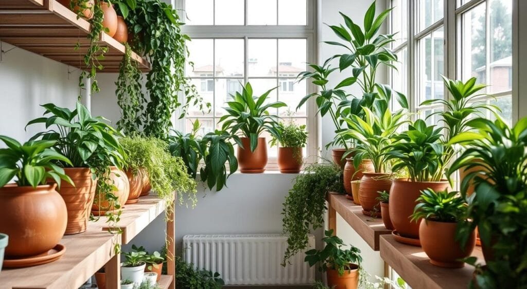 indoor plant pots maintenance