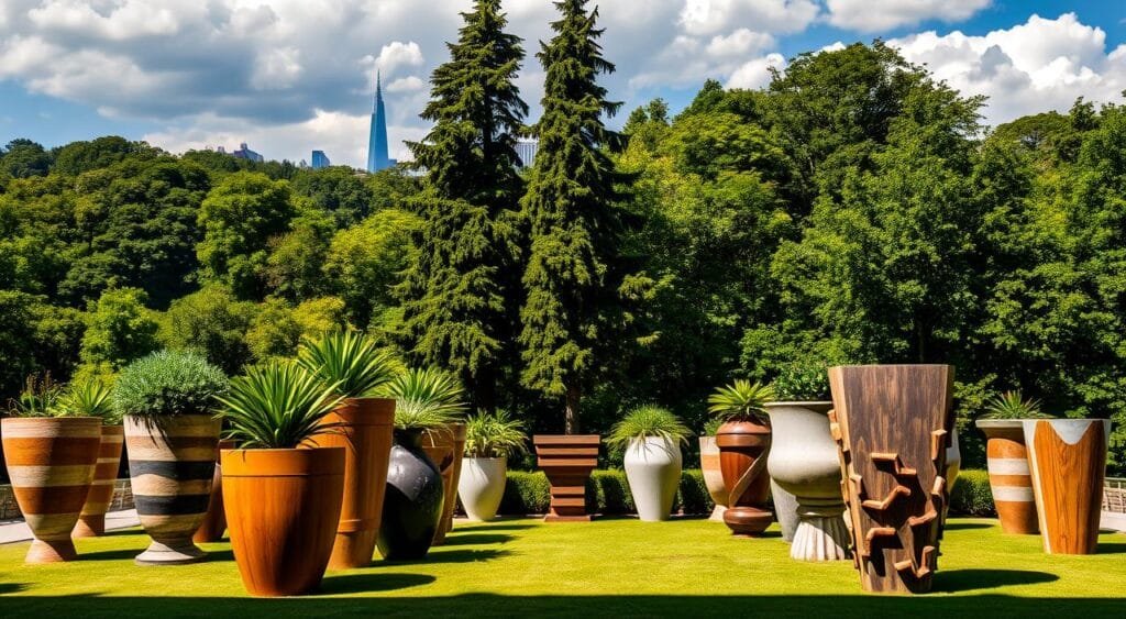 large outdoor planters