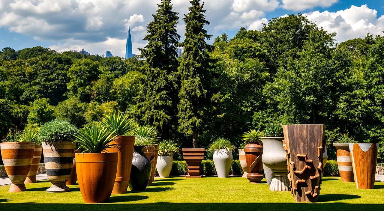 large outdoor planters