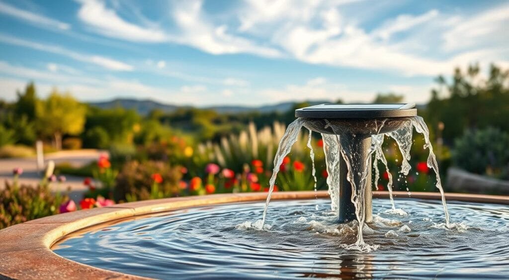 solar powered water features