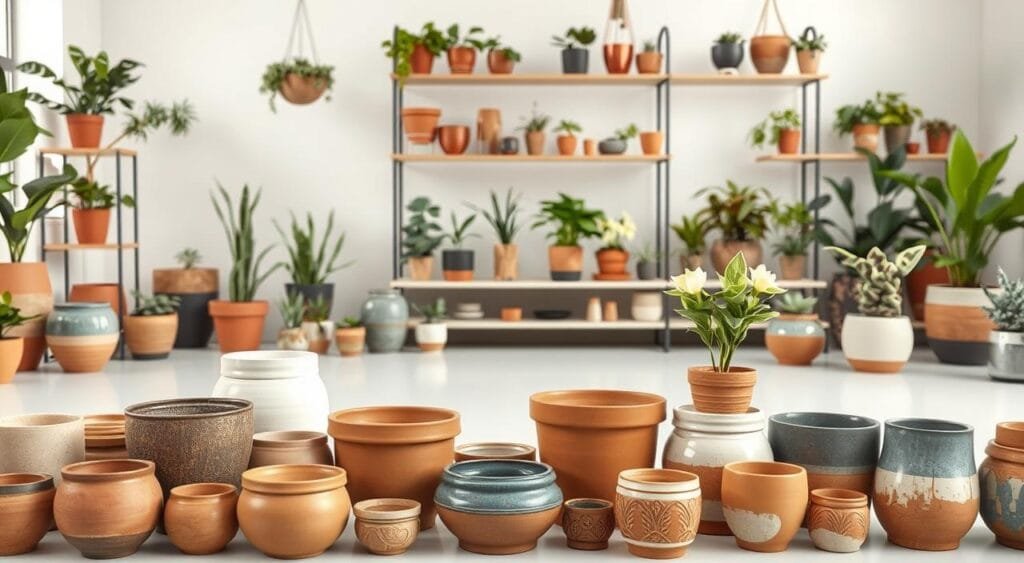 types of indoor plant pots