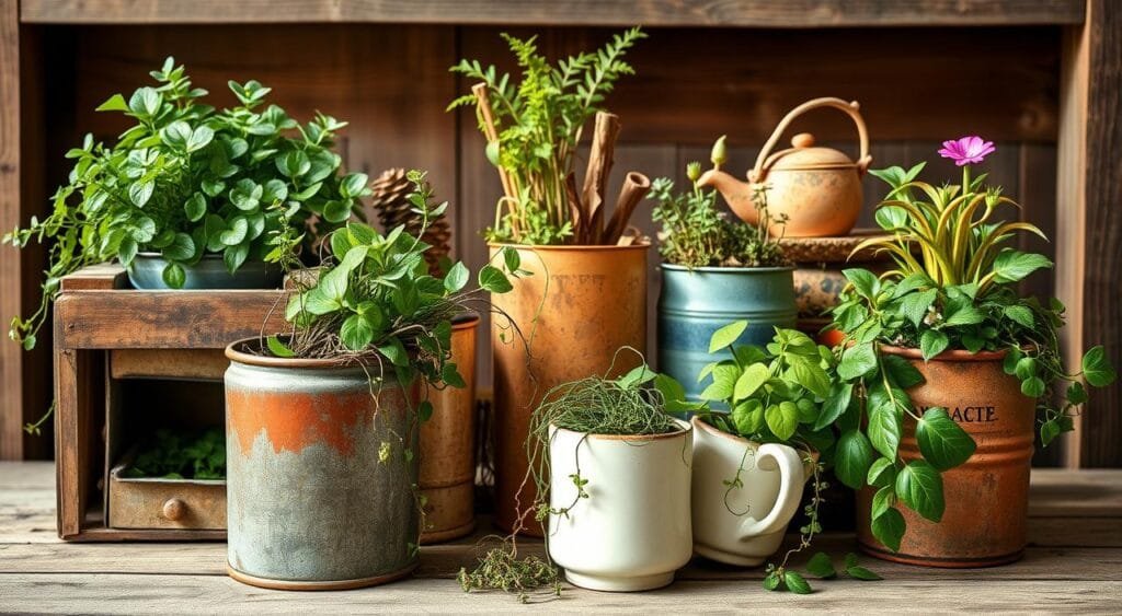 upcycled planters